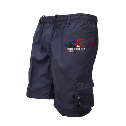 Men's Polyester Casual Workwear Shorts | High Waist Relaxed Fit S-3XL