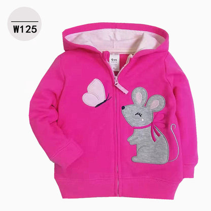 Baby & Toddler Zip-Up Printed Hoodie | Kids Casual Hoodie 9M-3Y