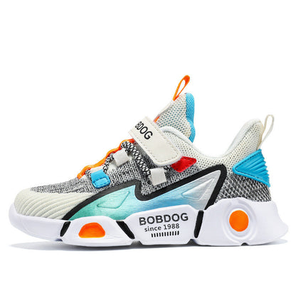 Children's Double Mesh Velcro Trainers | Unisex Lightweight Kids Shoes EU 27-37