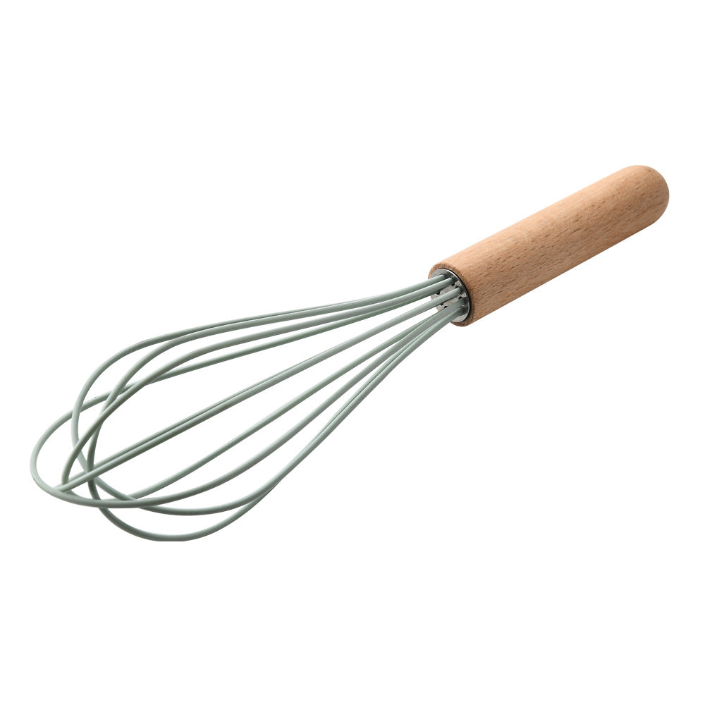 Silicone Kitchen Utensils with Wooden Handle