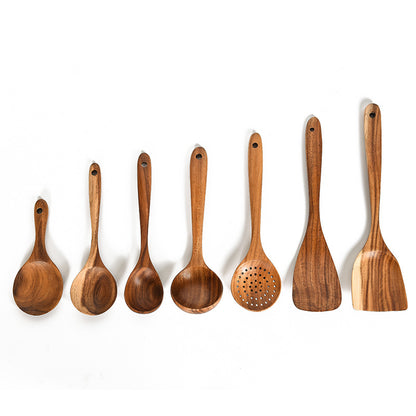 Natural Wood Kitchen Utensil Set | 2, 4, 7 & 8-Piece Sets