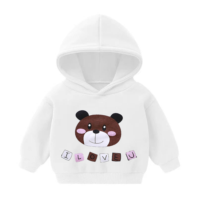 Kids Hooded Fleece Pullover Sweater – Unisex Long-Sleeve Top