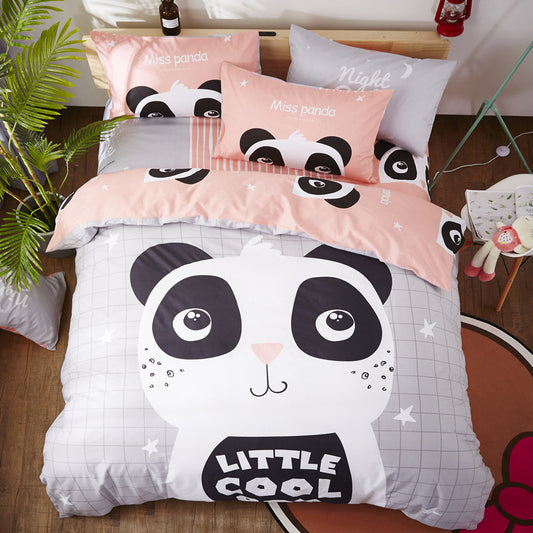 Cartoon Print Cotton Bedding Set 4 Piece | 32 Designs