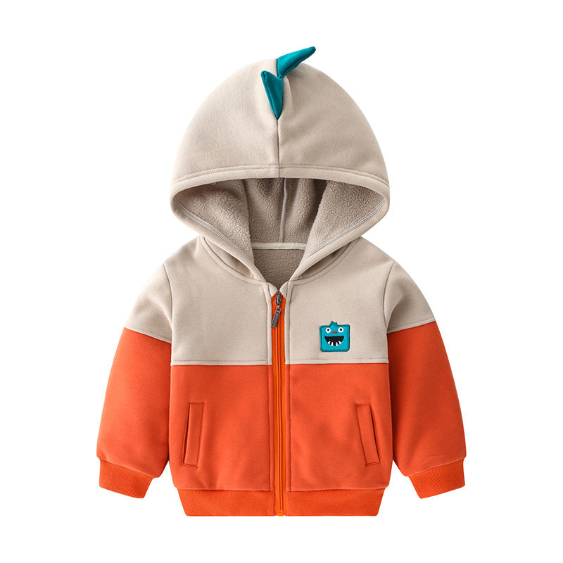 Children's Textured Cotton Hooded Sweatshirt | Kids Casual Hoodie 90-140cm
