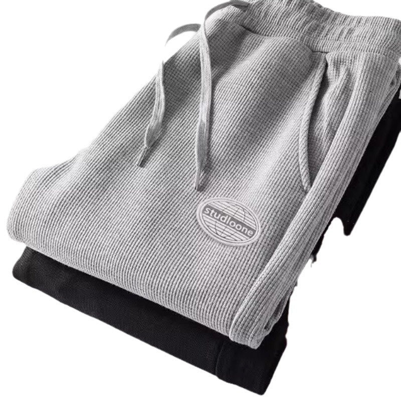 Men's Wool-Lined Jogger Pants – Warm Slim-Leg Drawstring Trousers