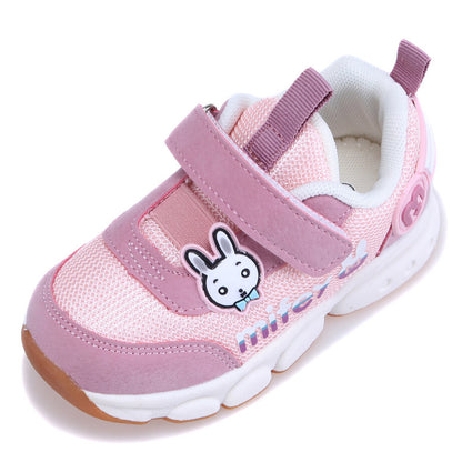 Children's Breathable Mesh Velcro Trainers | Unisex Toddler Shoes EU 23-28
