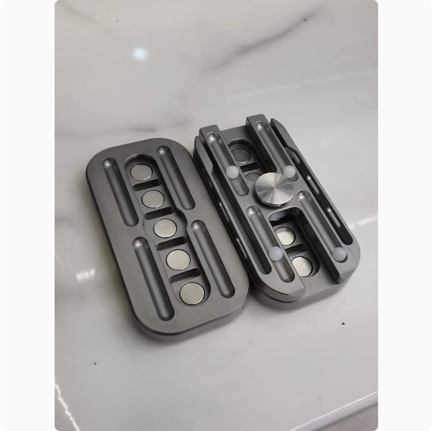 Titanium Alloy Tuning Fork Push Card Fidget Toy | Premium EDC