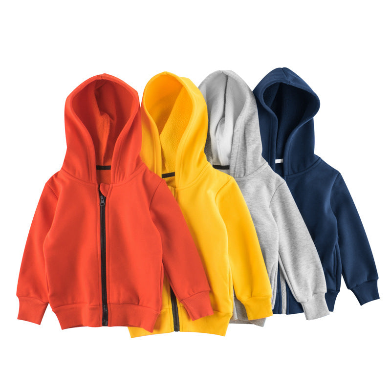 Children's Fleece Zip-Up Hoodie | Kids Warm Jacket 90-140cm
