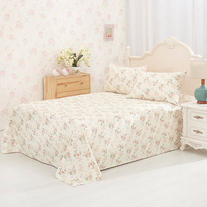 Floral Print Cotton Blend Duvet Cover | 6 Colours 2 Sizes