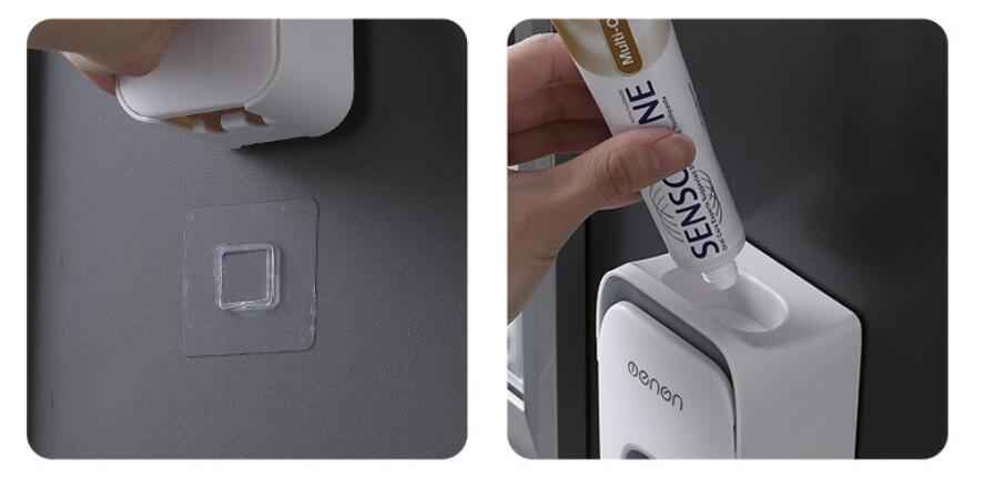 Automatic Toothpaste Dispenser – ABS Wall-Mounted Bathroom Accessory