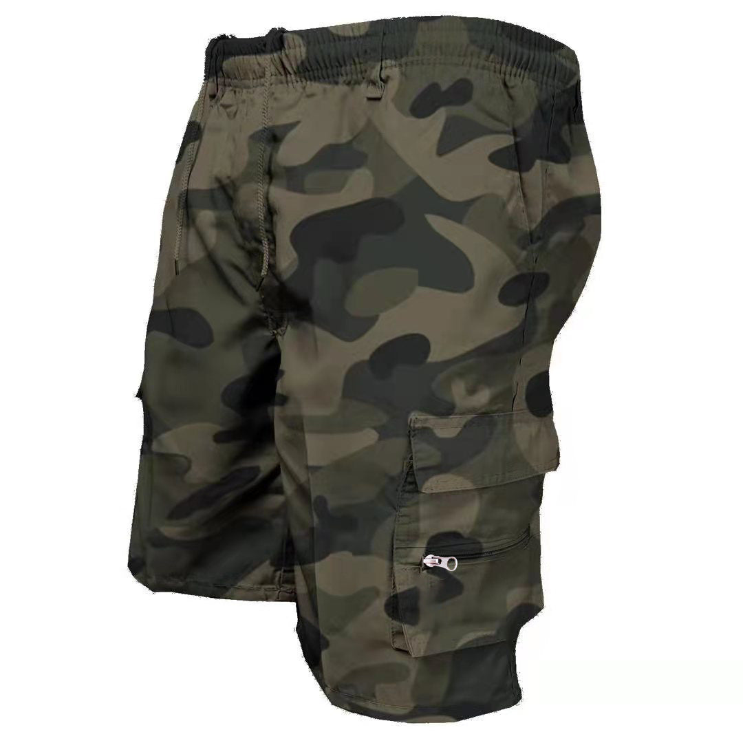 Men's Polyester Casual Workwear Shorts | High Waist Relaxed Fit S-3XL