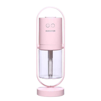 USB Air Humidifier with Projection Night Light – Portable Ultrasonic Mist Maker