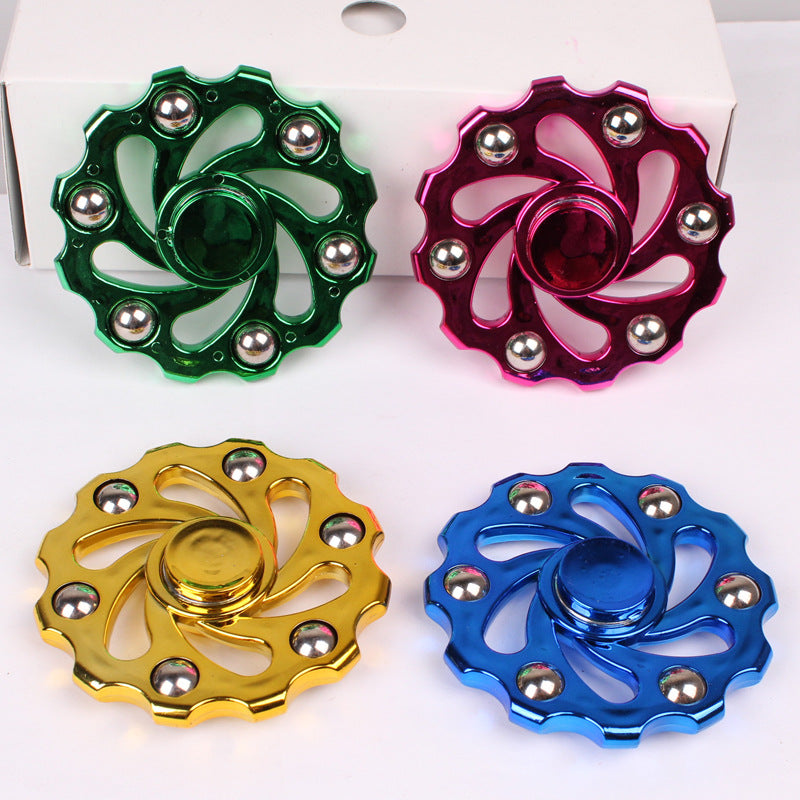 Electroplated Steel Ball Fingertip Gyro | 10 Designs | ABS Fidget Spinner
