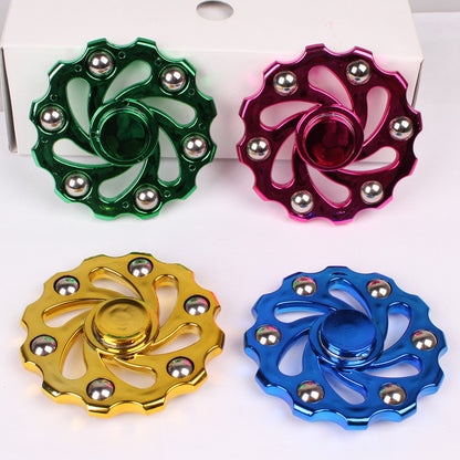 Electroplated Steel Ball Fingertip Gyro | 10 Designs | ABS Fidget Spinner