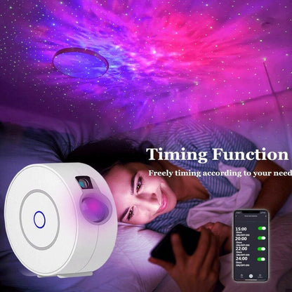 Starry Sky Projector Lamp — LED Galaxy Night Light for Bedroom & Home Decor