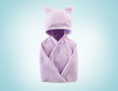 Baby Hooded Bath Towel | Soft Multifunctional Baby Wrap 65x110cm