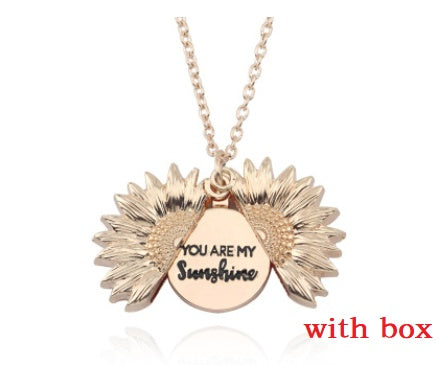 Sunflower Pendant Necklace | Gold, Silver & Rose Gold