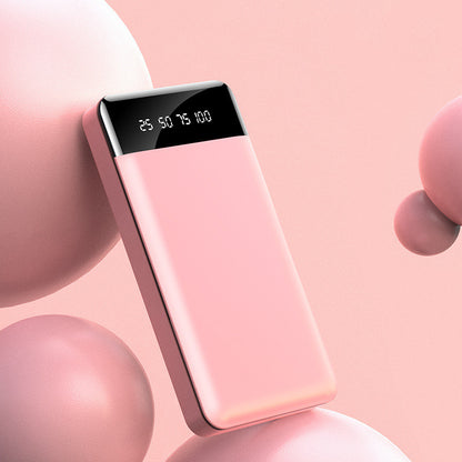 Portable Power Bank LCD Display Dual USB 6,000-20,000mAh Green Black Pink White