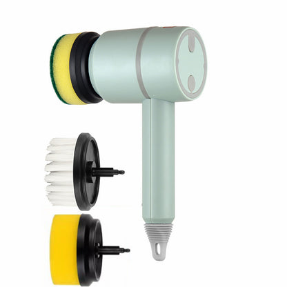 Electric Spin Scrubber Brush — USB Rechargeable Power Cleaning Brush with Interchangeable Heads