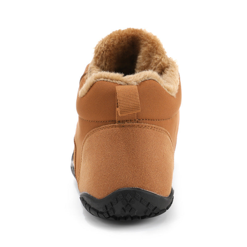 Fleece-Lined Winter Snow Boots | Warm Slip-On Outdoor