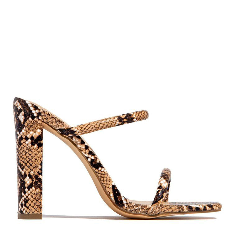 Women's Square Toe Block Heel Sandals | EU 35–43