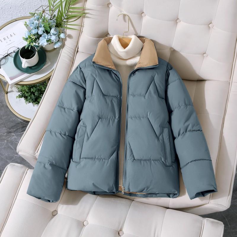 Women's Cropped Padded Jacket - Loose Fit, 4 Colours, M-4XL
