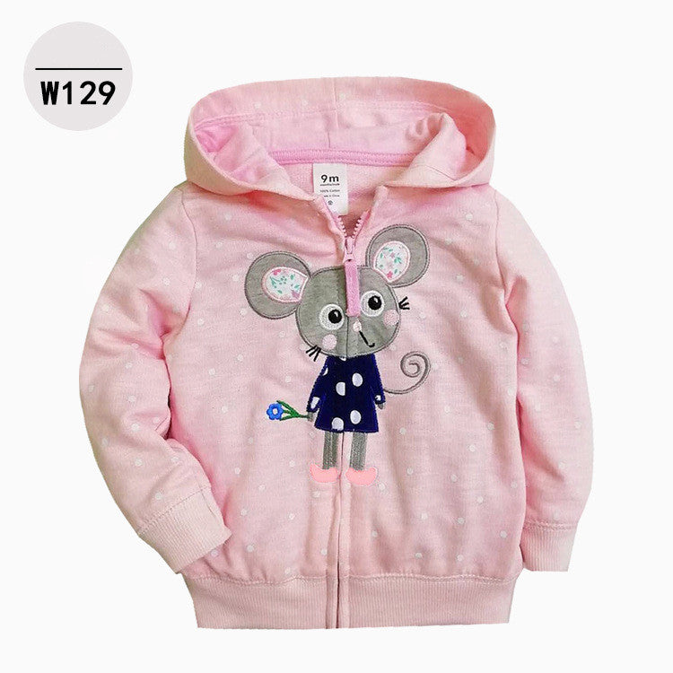 Baby & Toddler Zip-Up Printed Hoodie | Kids Casual Hoodie 9M-3Y