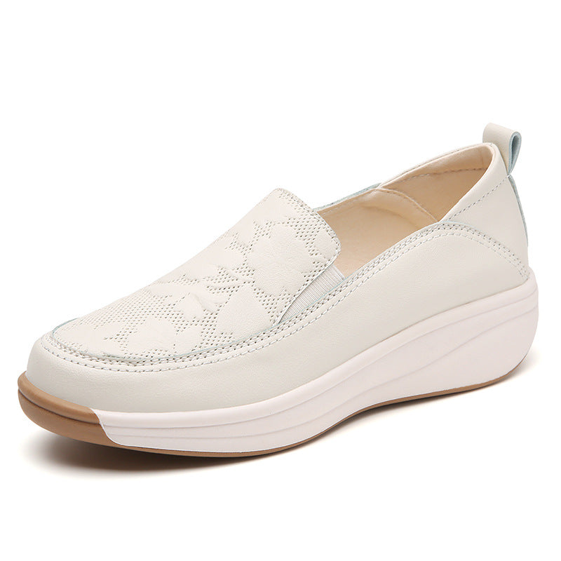 Women's Slip-On Thick Sole Shoes | Synthetic Leather | EU 35-43