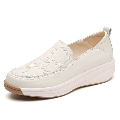 Women's Slip-On Thick Sole Shoes | Synthetic Leather | EU 35-43