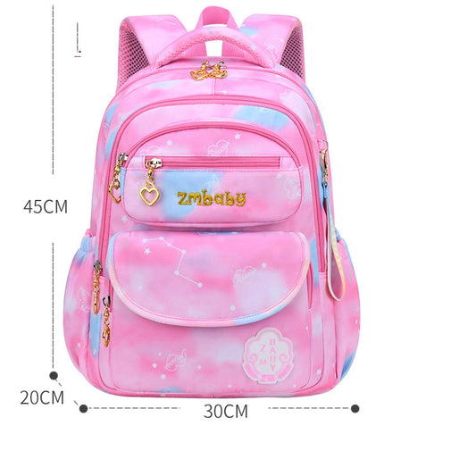 Girls' Embroidered Waterproof School Backpack 36–55L – S & L