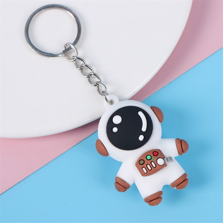 3D Silicone Cartoon Character Keychain | Astronaut, Bear & Dinosaur