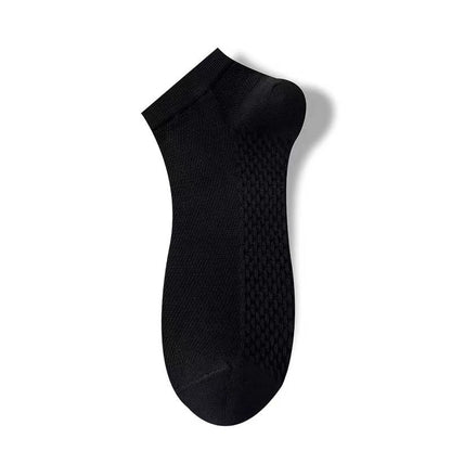 Unisex 100% Cotton Low-Cut Ankle Socks – Breathable Mesh Sole 7 Colours