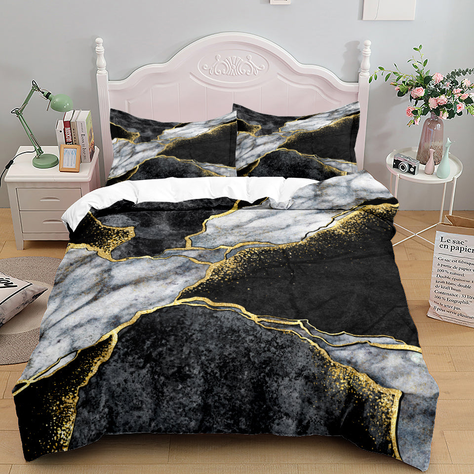 European Landscape Print Bedding Set | Multiple Sizes & Designs
