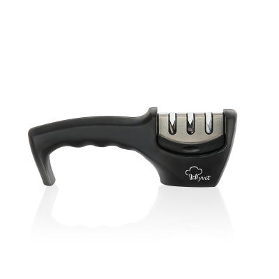 Knife Sharpener — Pull-Through Whetstone Sharpener with Tungsten Steel & Diamond Rods