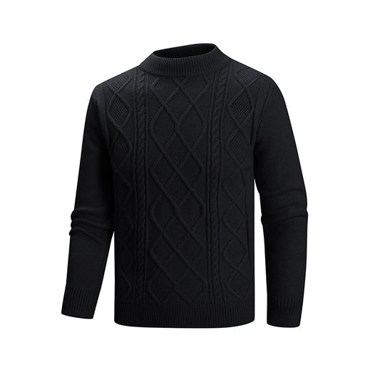 Men's Mock Neck Knit Pullover | Extra Thick Modal Blend | JParker