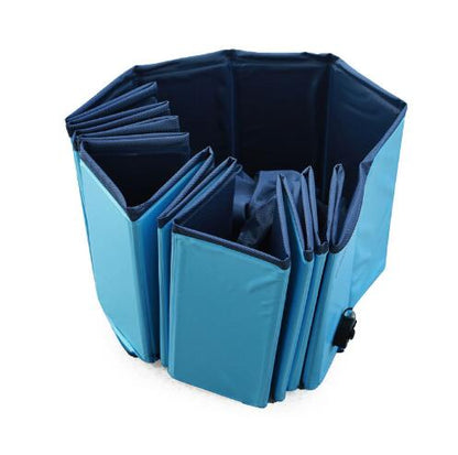 Foldable Dog Paddling Pool | No-Inflate PVC Collapsible Pool for Dogs