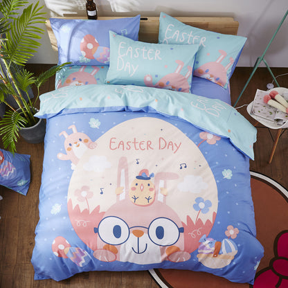Cartoon Print Cotton Bedding Set 4 Piece | 32 Designs