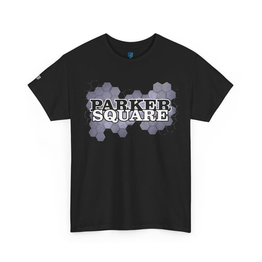 Parker Square T‑Shirt — Retro Campus Logo Tee