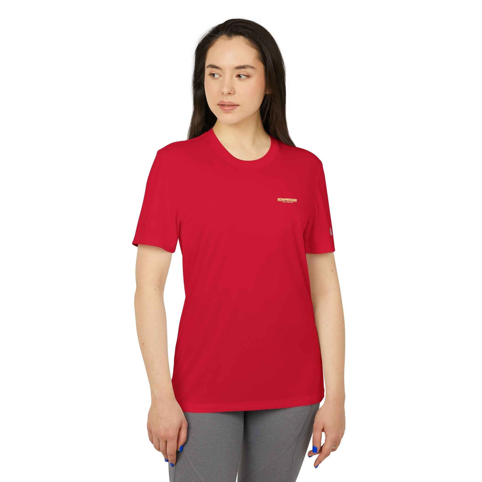 Adidas Sport T-Shirt – Minimal Logo Athletic Tee with UPF 50+