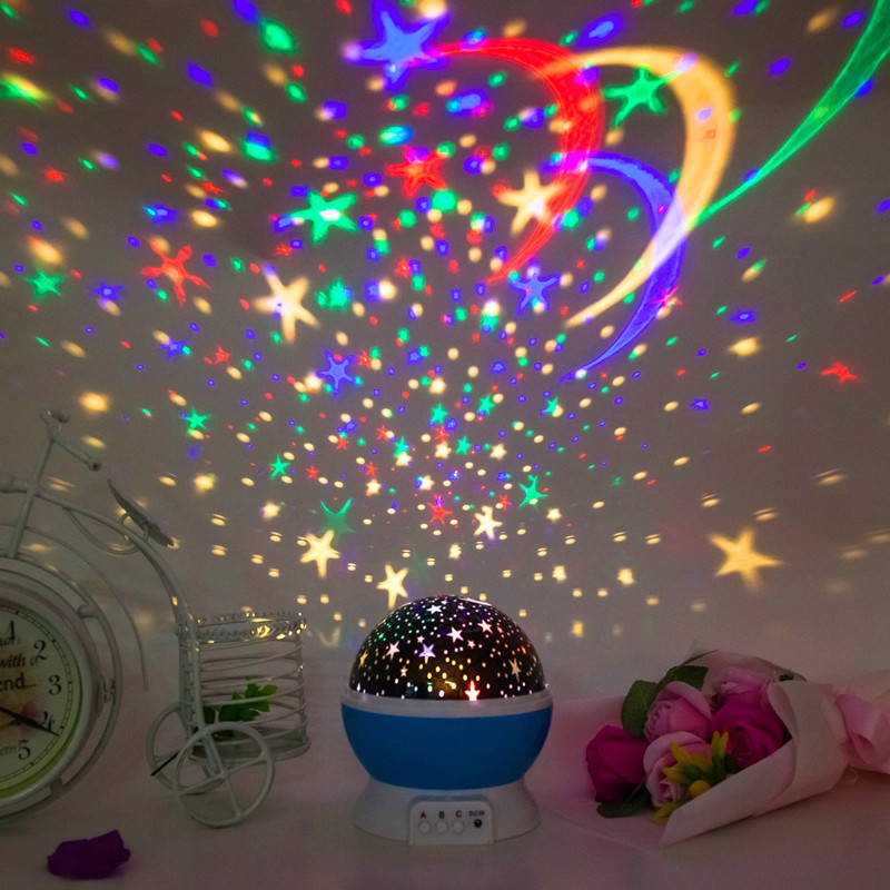 Rotating Star & Constellation Projector Night Light