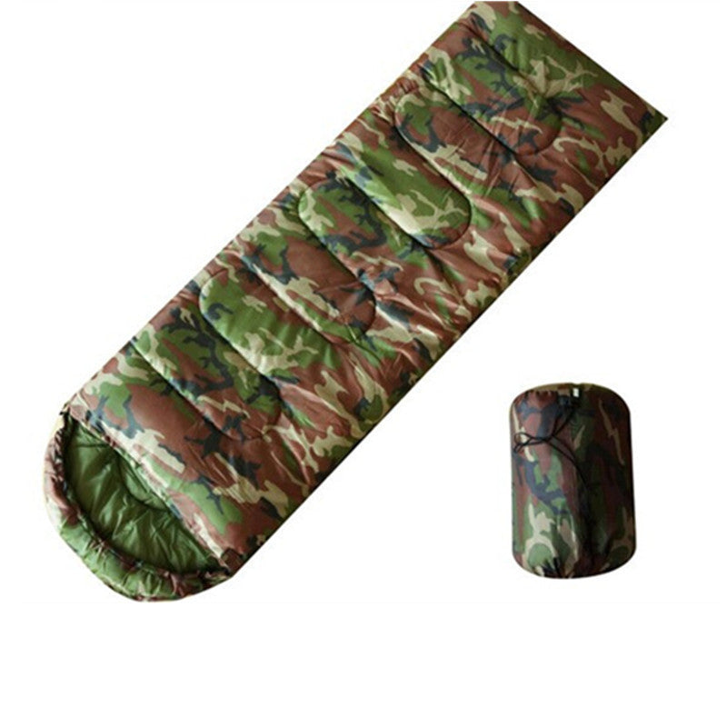 Army Green Camouflage Sleeping Bag – 170T Polyester Camping & Emergency Survival Sleeping Bag
