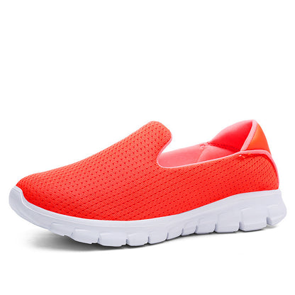Women's Lightweight Walking Shoes – EVA Flat Trainers, 4 Colours