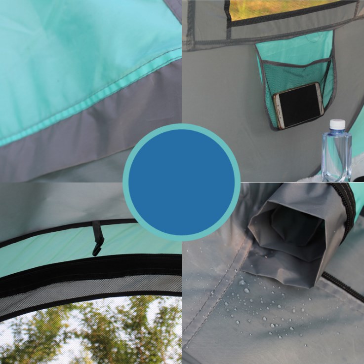 Pop-Up Automatic Camping Tent – 190T Polyester 245×150×105cm Instant Setup Fibreglass Poles