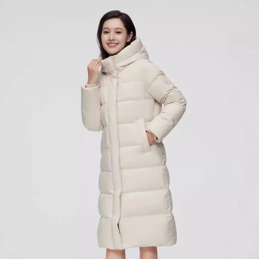 Women's Duck Down Below-the-Knee Puffer Coat – 3 Colours
