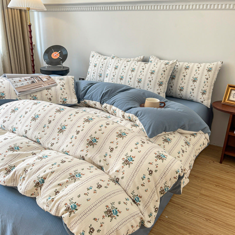 Jacquard Cotton Linen Bedding Set | 12+ Designs