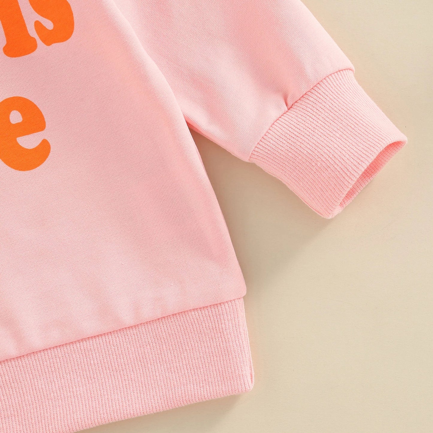Children's Letter Print Cotton Pullover Sweater | Kids Casual Top