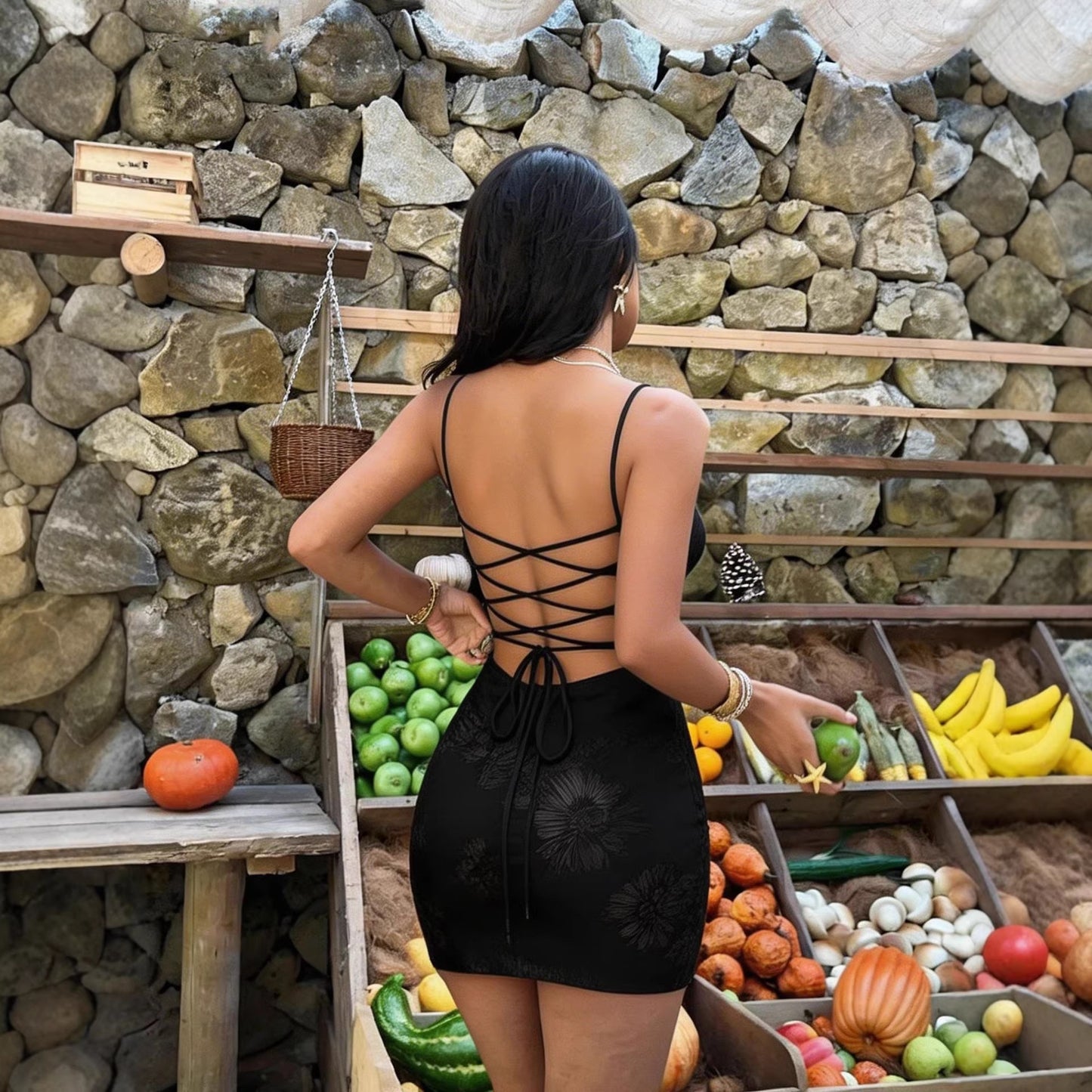 Women's High Waist Sleeveless Straight Midi Dress | 3 Colours