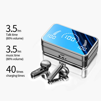 NFC Bluetooth Earbuds — Wireless In-Ear Sport Headset with Mic & LED Display