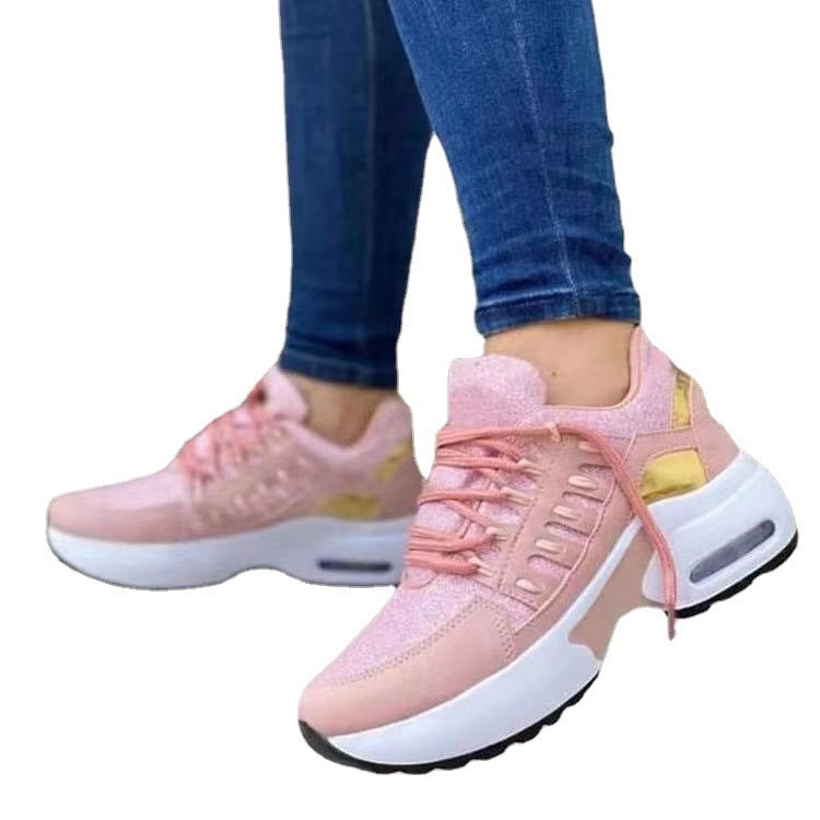 Women's Mesh Lace-Up Low Heel Sneakers | 7 Colours, EU 35–43