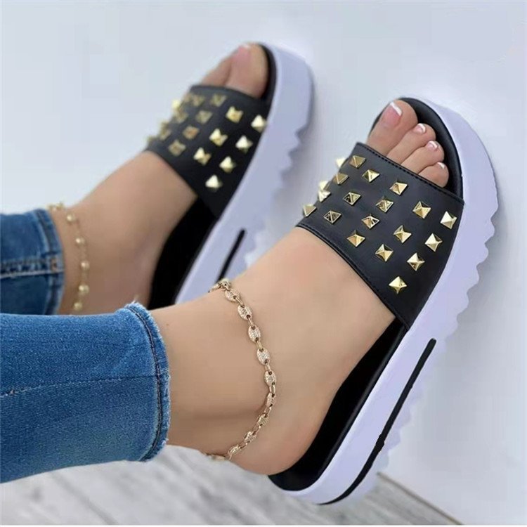 Women's Peep Toe Flat Sandals | 5 Colours | EU 36–43